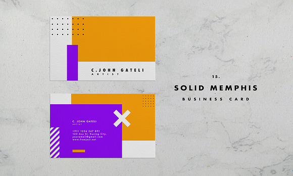 Simple Business Card Template in Business Card Templates - product preview 14