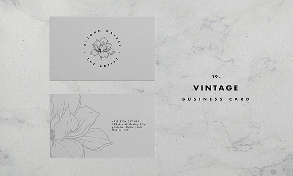 Simple Business Card Template in Business Card Templates - product preview 18