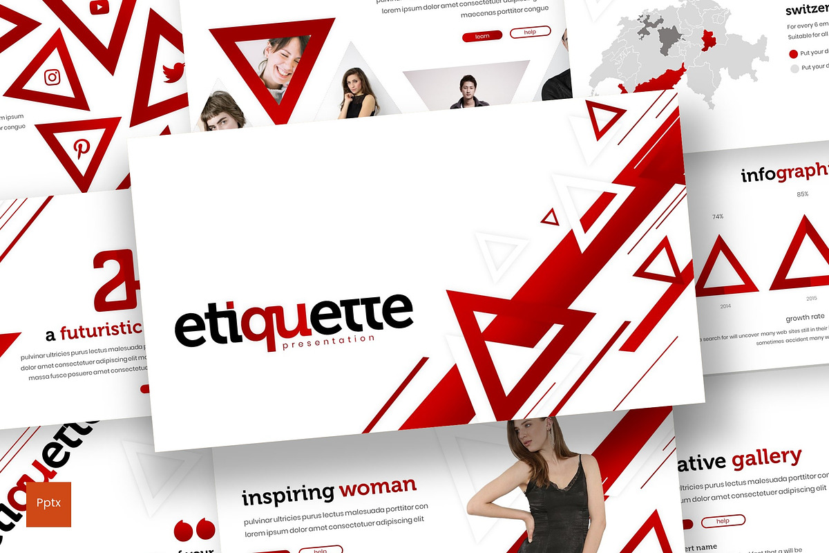 Etiquette - Powerpoint Template in PowerPoint Templates - product preview 8