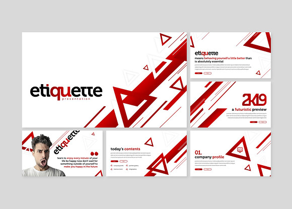 Etiquette - Powerpoint Template in PowerPoint Templates - product preview 1