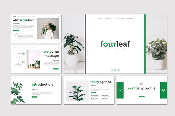 Fourleaf - Powerpoint Template in PowerPoint Templates - product preview 1