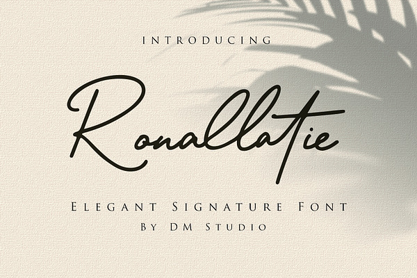 Ronallatie - Elegant Signature Font