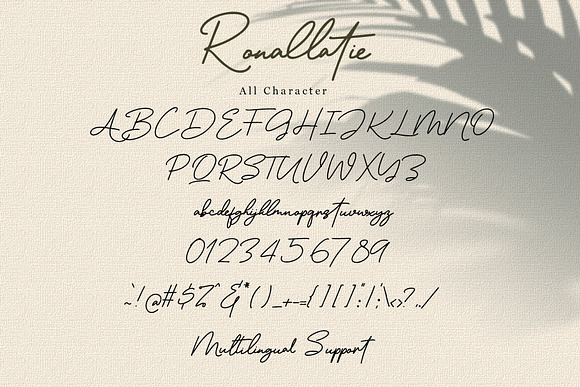 Ronallatie - Elegant Signature Font in Script Fonts - product preview 7