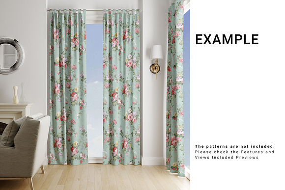 Curtains - 5 Types in Product Mockups - product preview 4