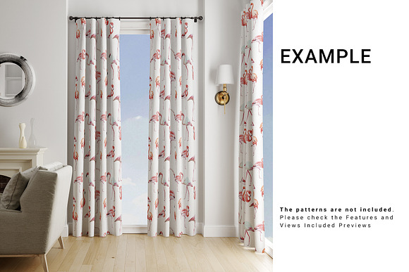 Curtains - 5 Types in Product Mockups - product preview 6