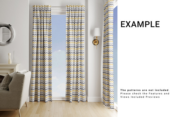 Curtains - 5 Types in Product Mockups - product preview 7