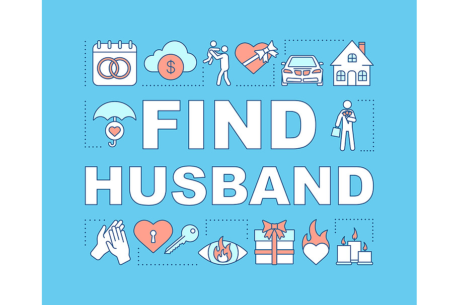 Find husband word concepts banner in Icons - product preview 8
