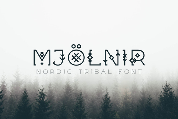 Mjölnir - Nordic Tribal Font in Display Fonts - product preview 8