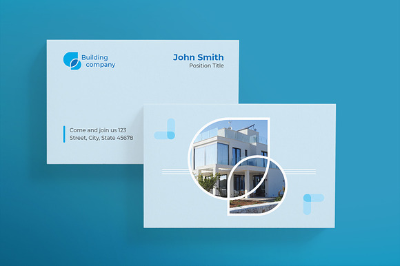 Building Company Business Card in Business Card Templates - product preview 1