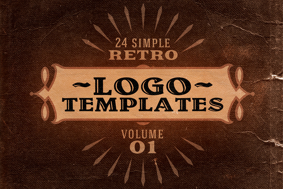 Simple Retro Logo Templates v.1 in Logo Templates - product preview 8