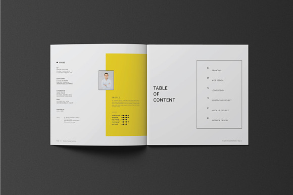 Square Graphic Design Portfolio in Brochure Templates - product preview 1