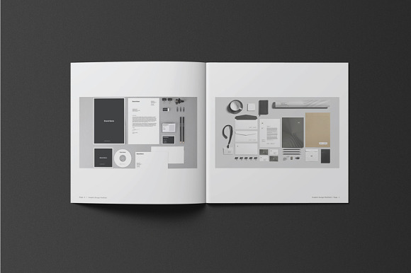 Square Graphic Design Portfolio in Brochure Templates - product preview 3