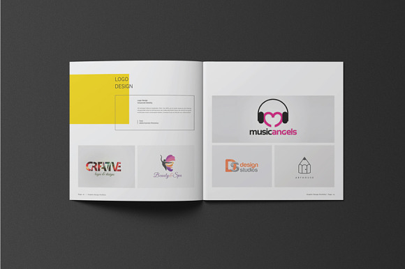 Square Graphic Design Portfolio in Brochure Templates - product preview 6