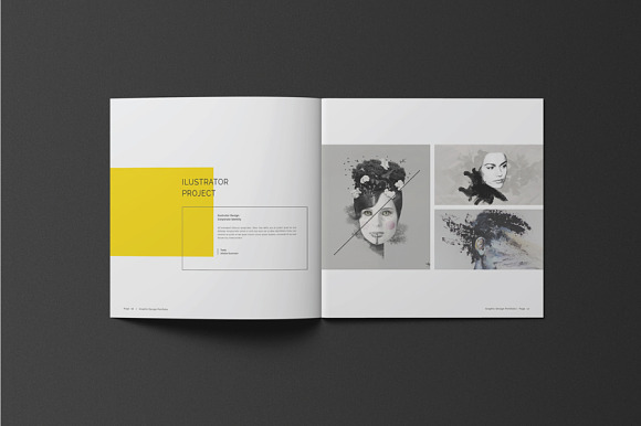 Square Graphic Design Portfolio in Brochure Templates - product preview 8