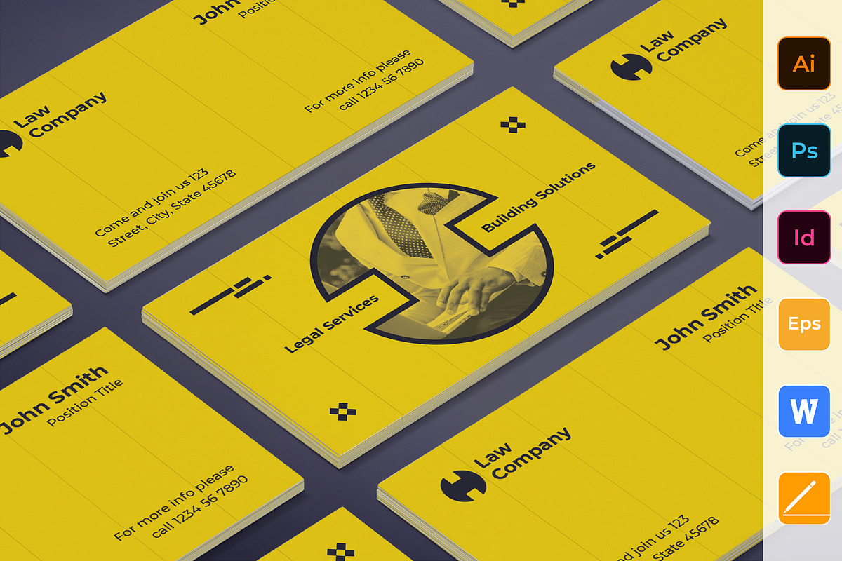 Legal Services Business Card in Business Card Templates - product preview 8