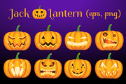 Halloween Pumpkins (eps, svg, png)
