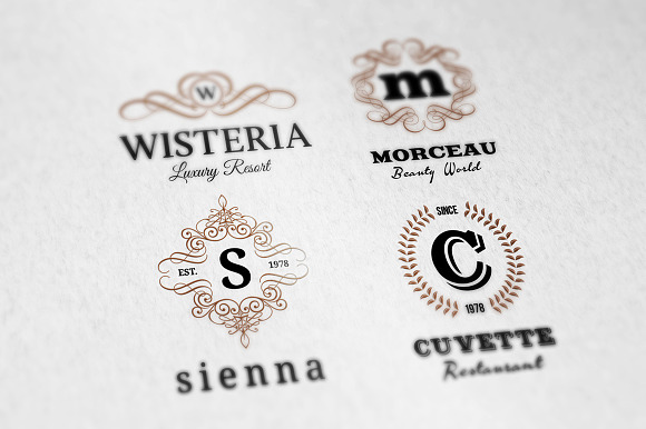 Simple Retro Logo Templates v.1 in Logo Templates - product preview 3
