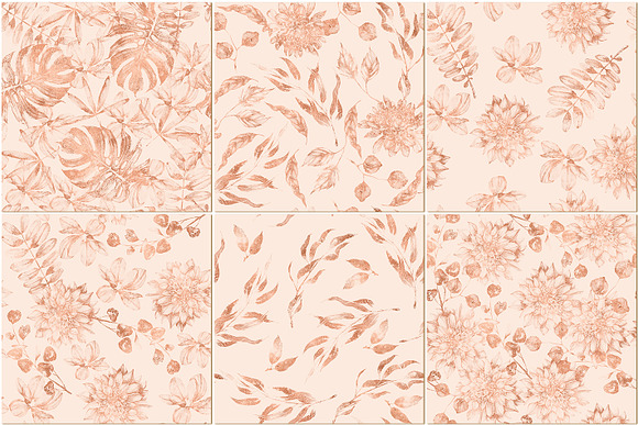 12 Seamless rose gold patterns in Patterns - product preview 2