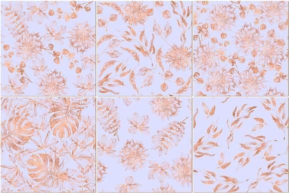 12 Seamless rose gold patterns in Patterns - product preview 3
