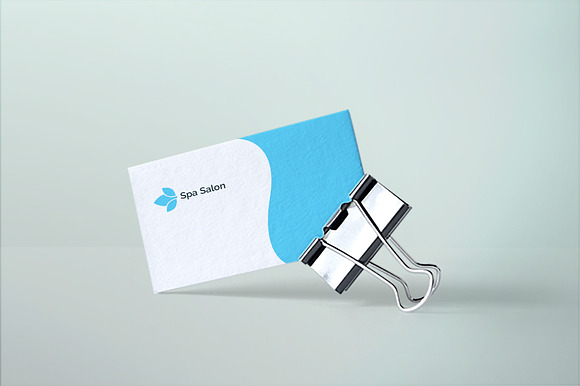 Spa Salon Business Card in Business Card Templates - product preview 2