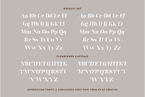 Thrift, A Serif Font in Two Styles in Serif Fonts - product preview 3