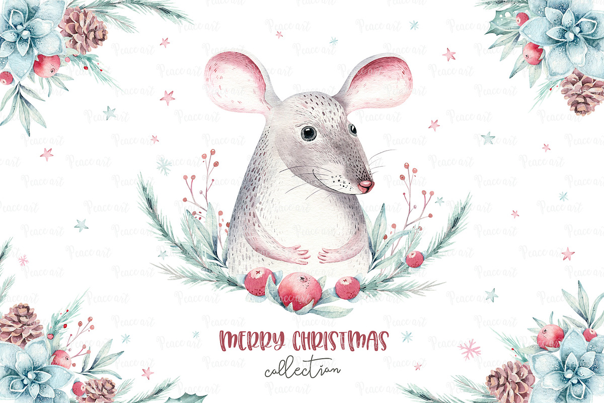 Winter time. Christmas collection in Illustrations - product preview 8