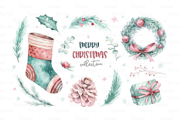 Winter time. Christmas collection in Illustrations - product preview 2