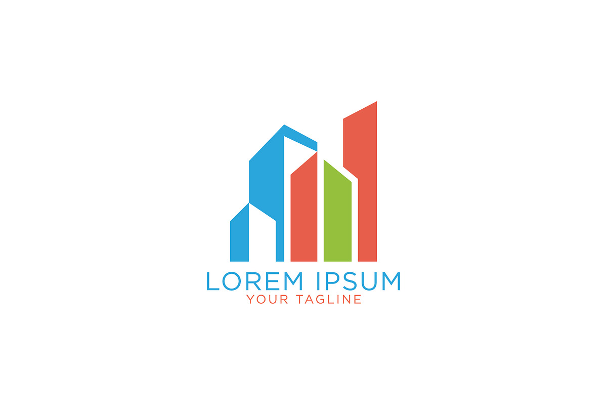 Creative Colorful Building Logo in Logo Templates - product preview 8