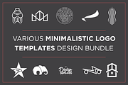 Minimalistic Logo Templates Bundle