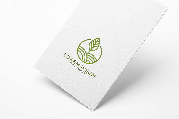 Minimalist Landscape of Leaves Logo in Logo Templates - product preview 3