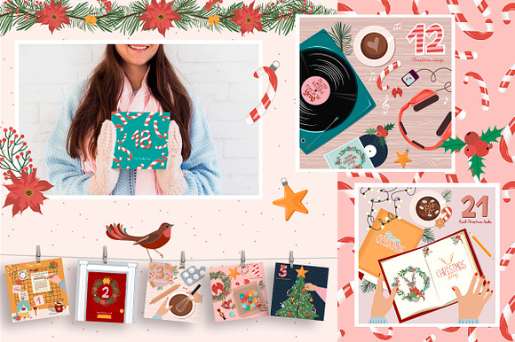Christmas Advent Calendar in Illustrations - product preview 6