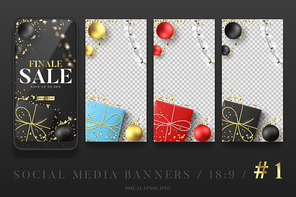 Promotion Social Media Banners in Instagram Templates - product preview 1