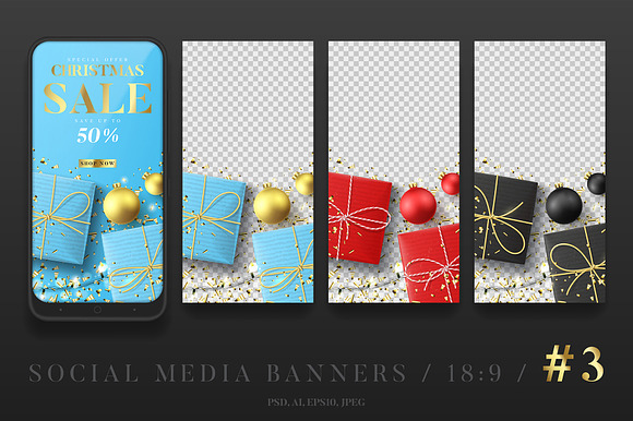 Promotion Social Media Banners in Instagram Templates - product preview 3