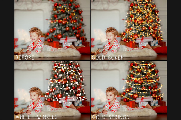 Christmas tree bokeh overlays in Objects - product preview 3