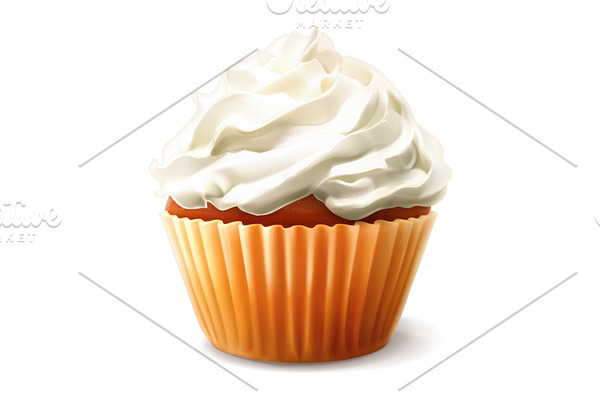 Cupcake, vector icon
