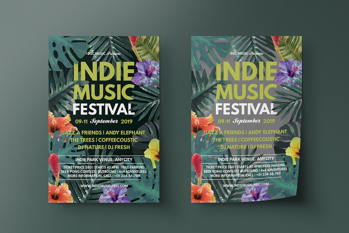 Tropical Music Flyer in Flyer Templates - product preview 8