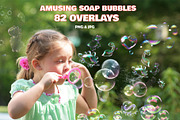 Animal Soap Bubbles Overlays