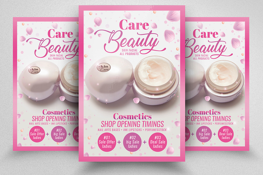 Beauty Make-Up Cosmetic Flyer in Flyer Templates - product preview 8