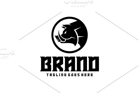 Hog Logo in Logo Templates - product preview 2