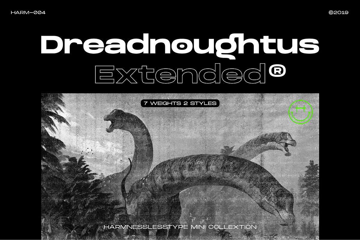 50% off | Dreadnoughtus Extended in Display Fonts - product preview 8