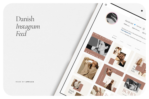 DANISH Instagram Feed in Instagram Templates - product preview 5