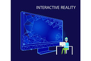 Interactive Reality Person with VR