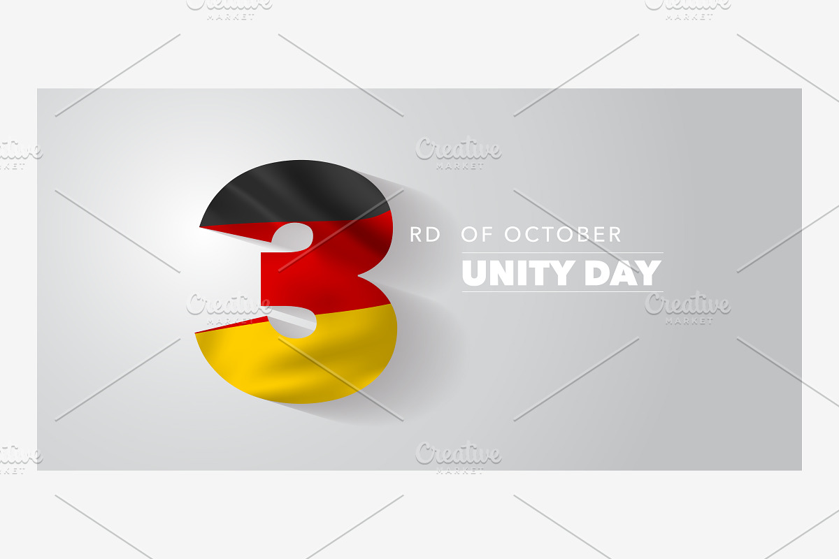 Germany unity day vector card in Illustrations - product preview 8
