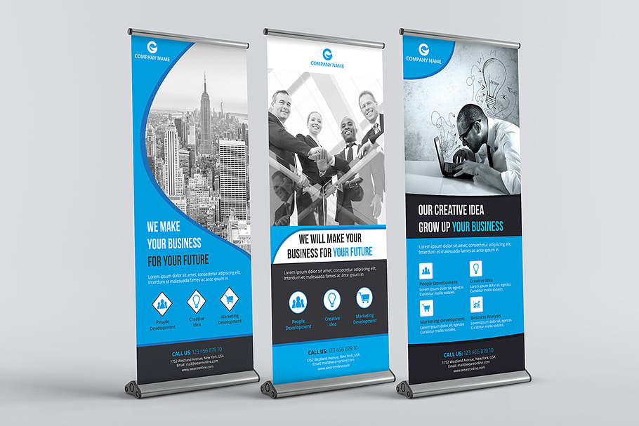 Business Roll-up Banners in Flyer Templates - product preview 8