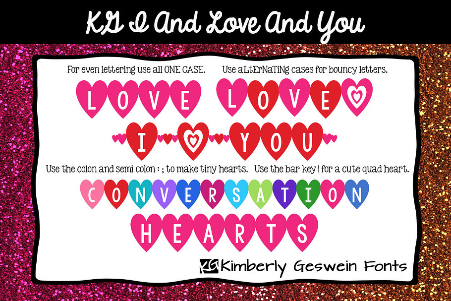 KG I And Love And You Font