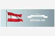Austria happy national day vector