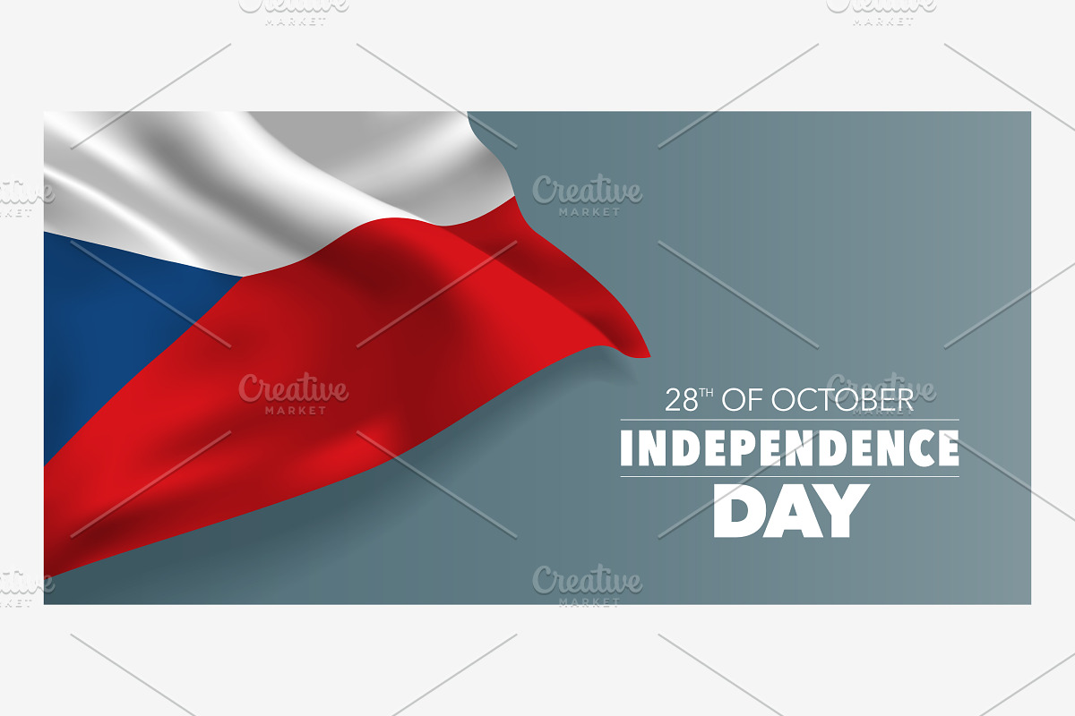 Czech Republic independence vector in Illustrations - product preview 8