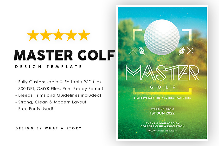 MASTER GOLF in Flyer Templates - product preview 8