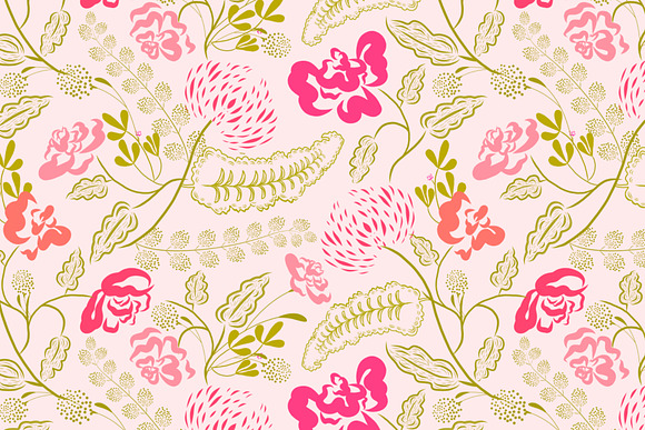 Fresh Flowers - Seamless Pattern in Patterns - product preview 4