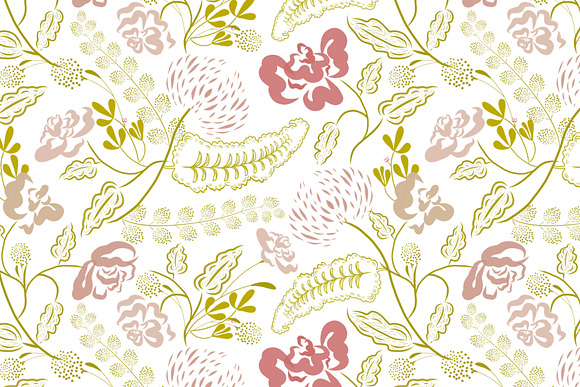 Fresh Flowers - Seamless Pattern in Patterns - product preview 5